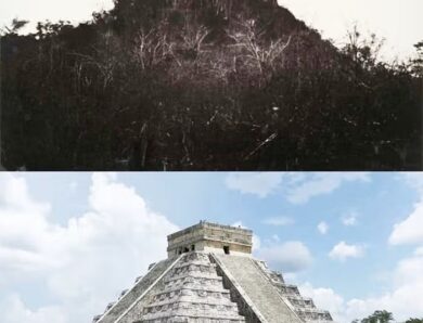 Temple Maya de Kukulcán, Mexique –1892 contre 2020