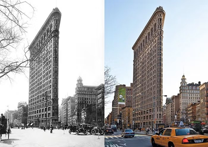 Flatiron Building, New York – 1917 contre 2012